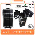 black popular 4 tray make up box